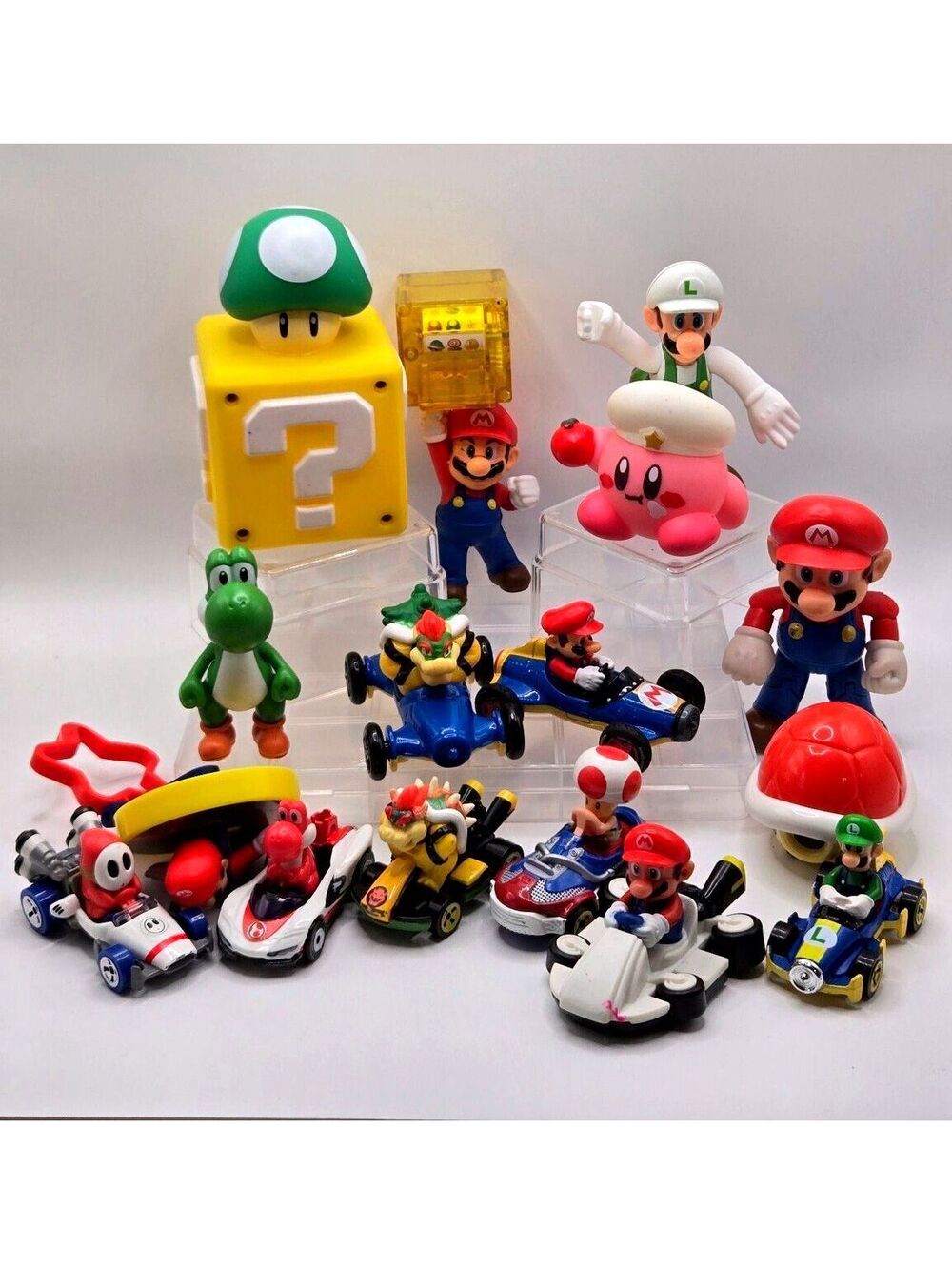 Nintendo Super Mario Bros. and Mario Kart Figure and Vehicle Lot